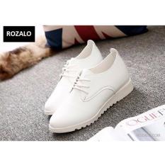 Bảng Giá Giày boot thời trang nữ cổ thấp ROZALO RWG7088W -Trắng   ROZALO