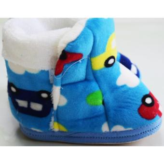 Giày bốt giữ ấm chân cho bé từ 6-12 tháng tuổi (Màu xanh)  