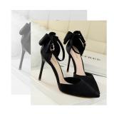 Giày cao gót nữ Lidus HH1821 chất liệu da Ý. Bảo hành 12 tháng (Màu đen)