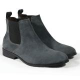 [TATHANIUM Footwear] Giày Chelsea boot màu xám lông chuột da lộn