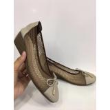 Giày đế xuồng 5 phân da phối lưới TIGISH