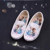 Giầy lười 2 Chị em Anna Elsa bé gái xinh yêu - Màu Trắng
