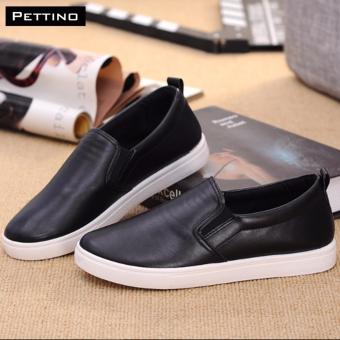 Giày Lười Nam Da Trơn - Pettino KL01 (đen)  