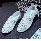 Giày lười vải nam - GV010 ( trắng )