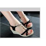 Giày sandal đế xuồng quai hoa