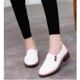 Giày slip on da trơn đế nâu S207