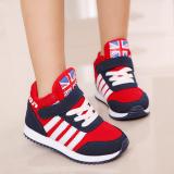 Giầy sneaker cờ anh - size 31 đến 36 - đỏ đen