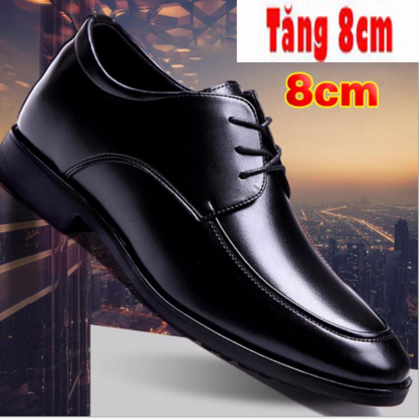 Hình ảnh Giày Tăng Chiều Cao Nam 8CM - Da Bò Thật - Cao Cấp Nhập Khẩu