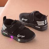 Giày thể thao siêu nhẹ cho bé - size 21 đến 30 - gupy - đen - đèn led