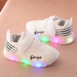 Giày thể thao siêu nhẹ cho bé - Size 21 đến 30 - gupy - trắng - đèn led