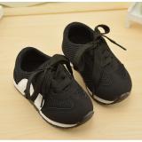 Giày thể thao siêu nhẹ cho bé - size 21 đến 30 - số 3 baby - đen