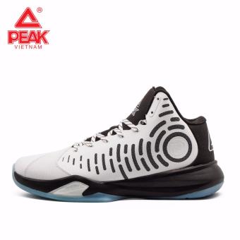 Giày thời trang bóng rổ nam Peak Tony Parker E74081A - Trắng Đen  