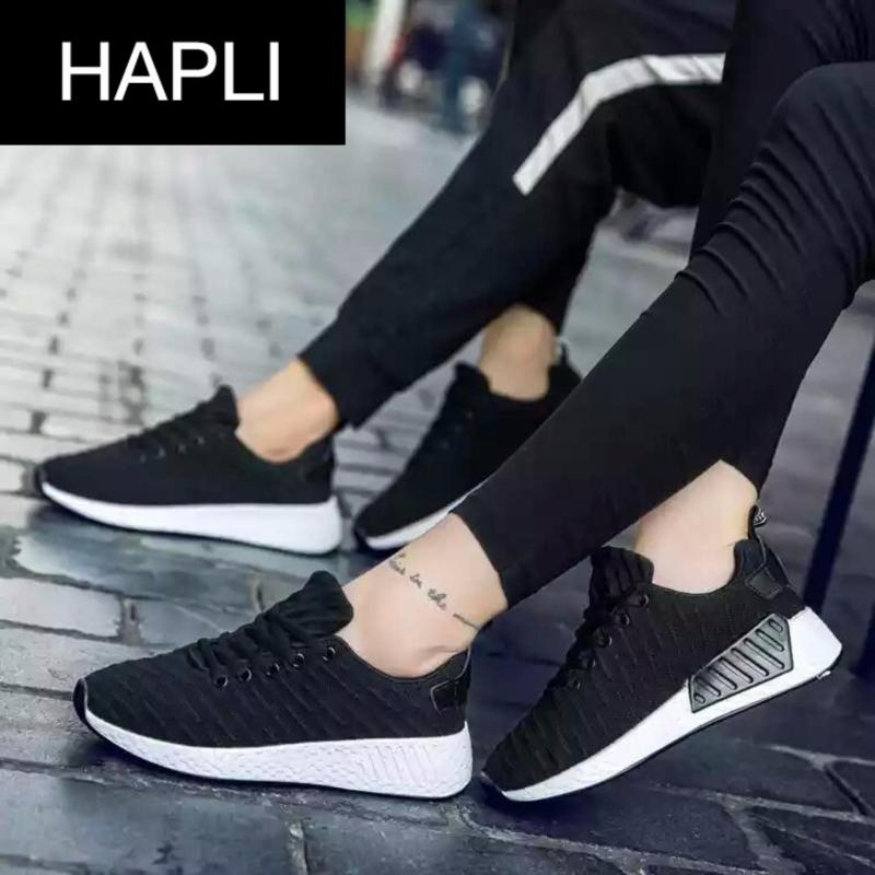 Giày thời trang nam nữ NewNMD1 - HAPLI (đen vạch đen)
