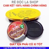 Hộp xi đánh giày Kiwi màu Nâu, kèm bàn chải lông ngựa Sơ Ký