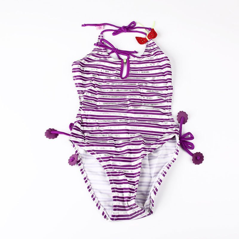 Nơi bán IMAKA One Pieces Girls Stripe Swimsuits Swimwear For 3-10 Years
Child (Purple) - Intl - intl