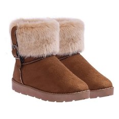 Giá Jo.In Women’s Snow Boots Ankle Boots Warm Shoes (Khaki) – intl   Jo.In