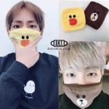 Khẩu trang gấu brownn bts dễ thương