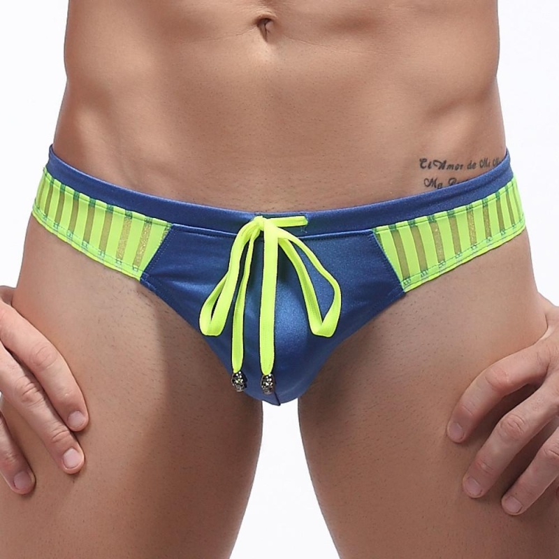 Nơi bán Man Swimming Camouflage Swim Trunks Low Waist Briefs Swimwear Summer DB/S - intl