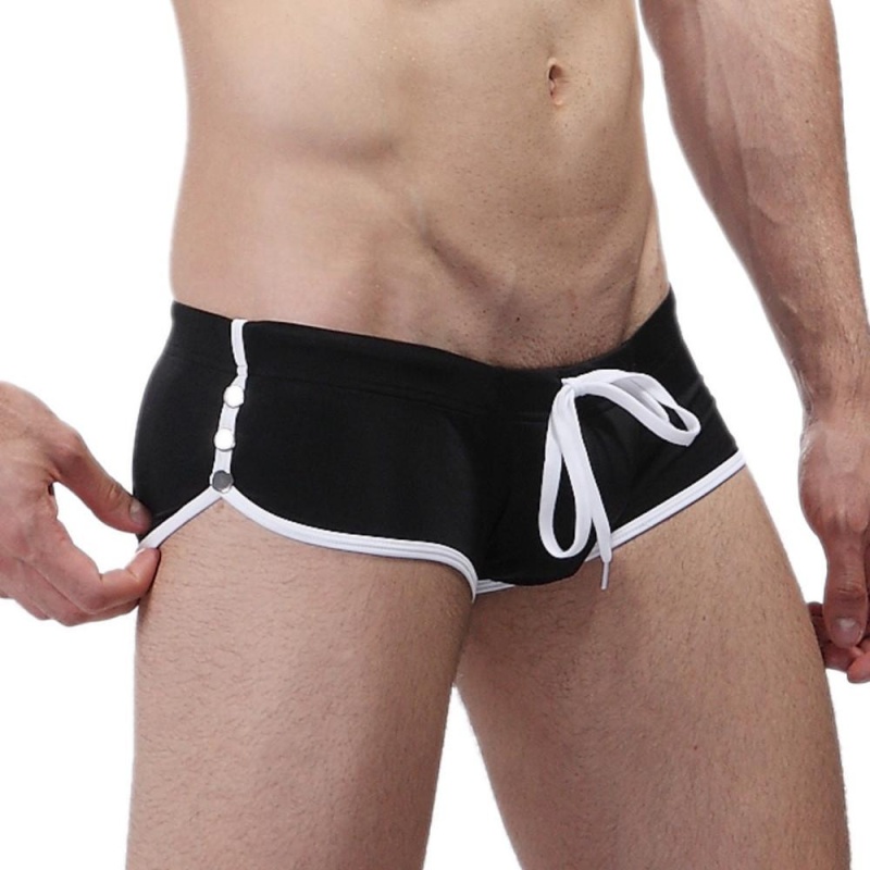 Nơi bán Men Tether Underwear Boxer Shorts Trunks Slacks Men Shorts Swimming Pants BK/S - intl