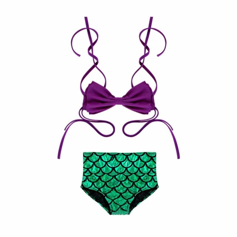 Nơi bán Mermaid Swimwear Fashion Children Swimsuit Two-piece Girl Underwear - Green - intl
