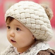 Cập Nhật Giá Mũ len lồi quả bông cho bé dễ thương (Be)  HuHa