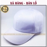 Mũ lưỡi trai trắng trơn :Xả hàng bán lỗ