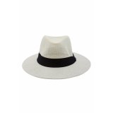 Mũ phớt cói nữ màu trắng salome fashion
