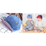 Nón (mũ) lưỡi trai Star cho bé trai và gái từ 1-4 tuổi nền xanh (M19)