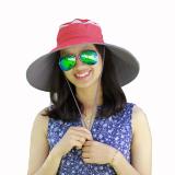 Nón ocean hat chống nắng upf50+ zigzag hat01009 đỏ xám
