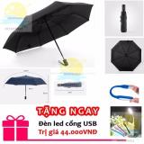 Ô dù đi mưa tự động 2 chiều cao cấp màu đen