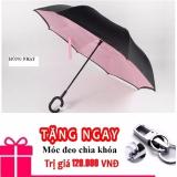 Ô dù mở ngược chuyên dùng cho ô tô màu hồng nhạt
