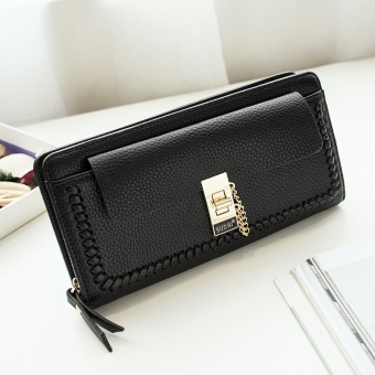 Premium PU Leather Multifunctional Fashion Women Wallet - intl