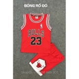 Quần áo bóng rổ trẻ em Bulls 23 đỏ