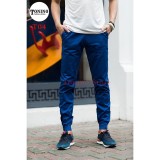 Quần Jogger Kaki Nam Chất Mát Chuẩn Phong Cách Hàn Quốc  - Màu Xanh Dương Hot Trend thời Trang Nam 2019