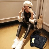 Quần Legging Da Bóng Đính Đá