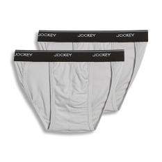 Quần lót nam Jockey Elance String Bikini 2-pack Silver Gray