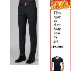 Quần tây nam (Xanh đen) + Tặng áo thun body nam