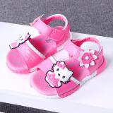 Sandal bé gái kitty - size 21 đến 25 - hồng trắng