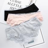 Set 5 quần chip cotton xinh - Trắng, đen, hồng, tím than, ghi