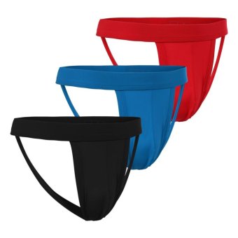 Sunweb Avidlove Sexy Men's Hollow Out Strap Thongs 3-Pack Briefs - intl  