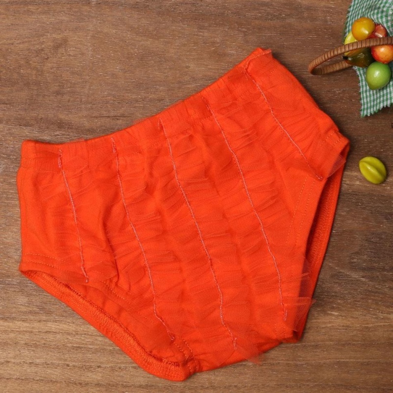 Nơi bán SuperCart Newly Fashion Style Girls Underwear Briefs Panties Mesh Bowknot Bikini Bottom ( Orange ) - intl