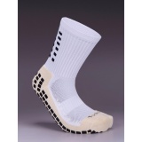 Tất vớ  đá bóng thể thao chống trơn - trắng