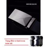 Thắt lưng da nam thời trang MBAC-01 + Tặng Đôi vớ lười trơn nam nữ