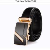 THẮT LƯNG NAM DA BÒ CAO CẤP ( MẶT VÀNG ĐEN )