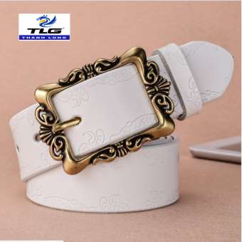 Thắt lưng nữ da thật cao cấp Thành Long TL3919 2(trắng)