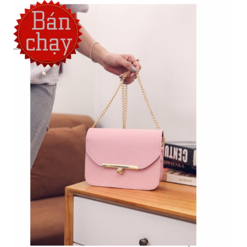 Hình ảnh Túi dây xích thời trang mẫu T4 (Hồng)