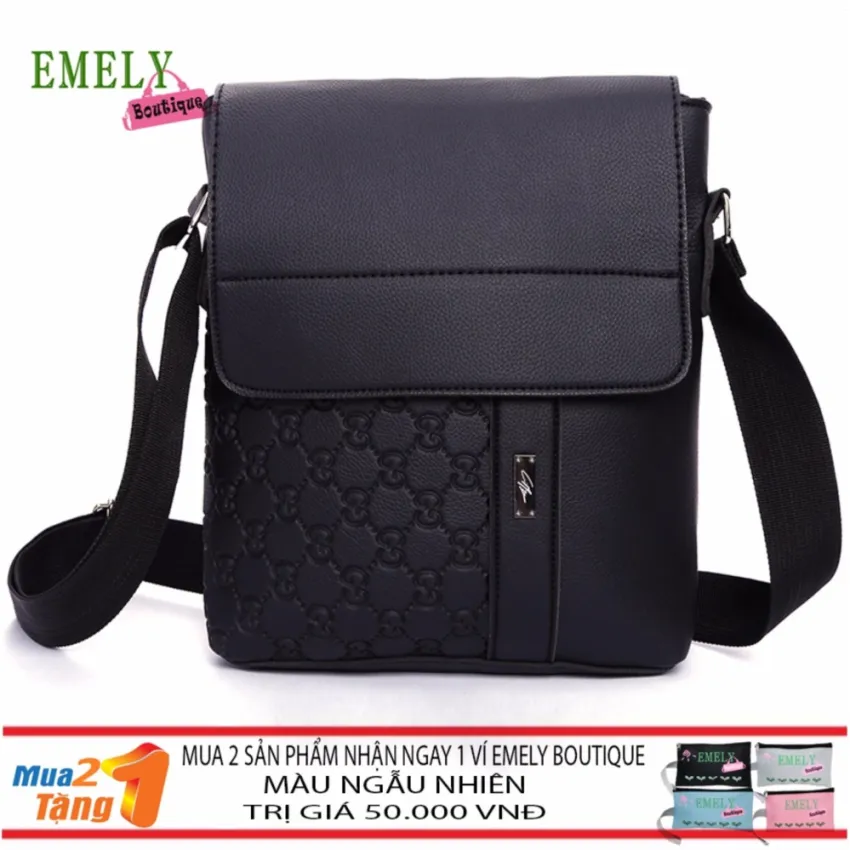 Túi Đựng ipad Nam Thời Trang EMELY (Đen)