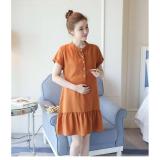 VÁY BẦU ĐUÔI CÁ NÂU ĐẤT