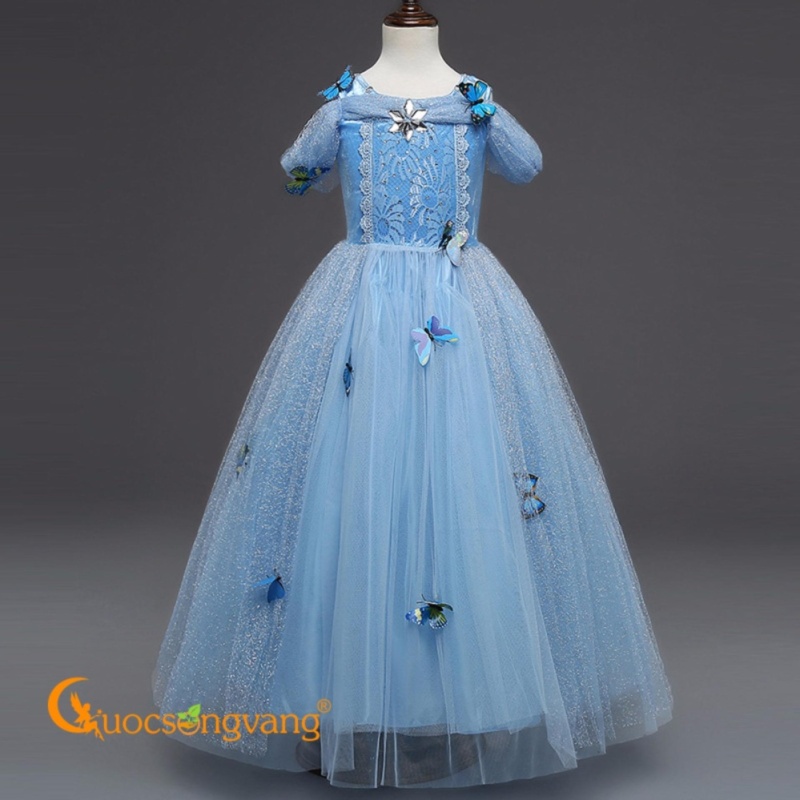 Nơi bán Váy đầm bé gái váy đầm elsa đính đá GLV045