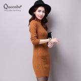 Váy đầm ôm váy đầm len đẹp màu vàng cam GLV061